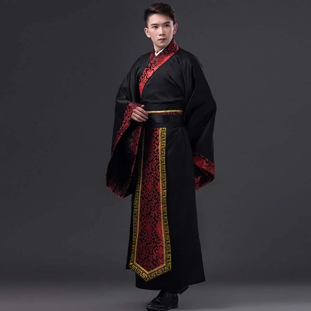 

Outfit Ancient Chinese Men Hanfu Stage Costumes Folk Dance Chinese Men Ancient Dress Big Size Cosplay Men Ancient Costume