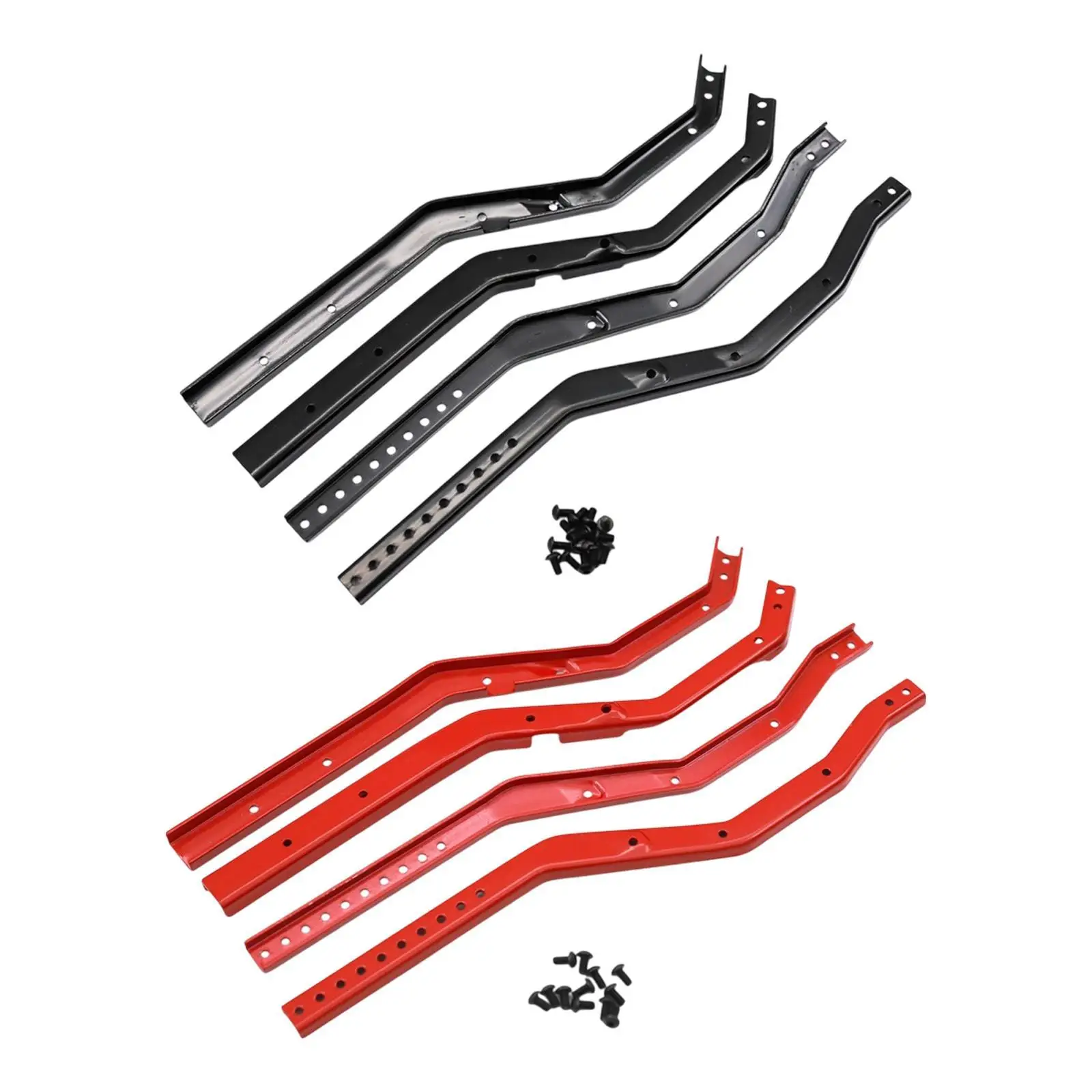 4x 1/10 RC Auto Chassis Rahmen Schienen Professionelle Robuste Einfach zu Installieren Ersatzteile für SCX10 III Auto Crawler Modell DIY Geändert