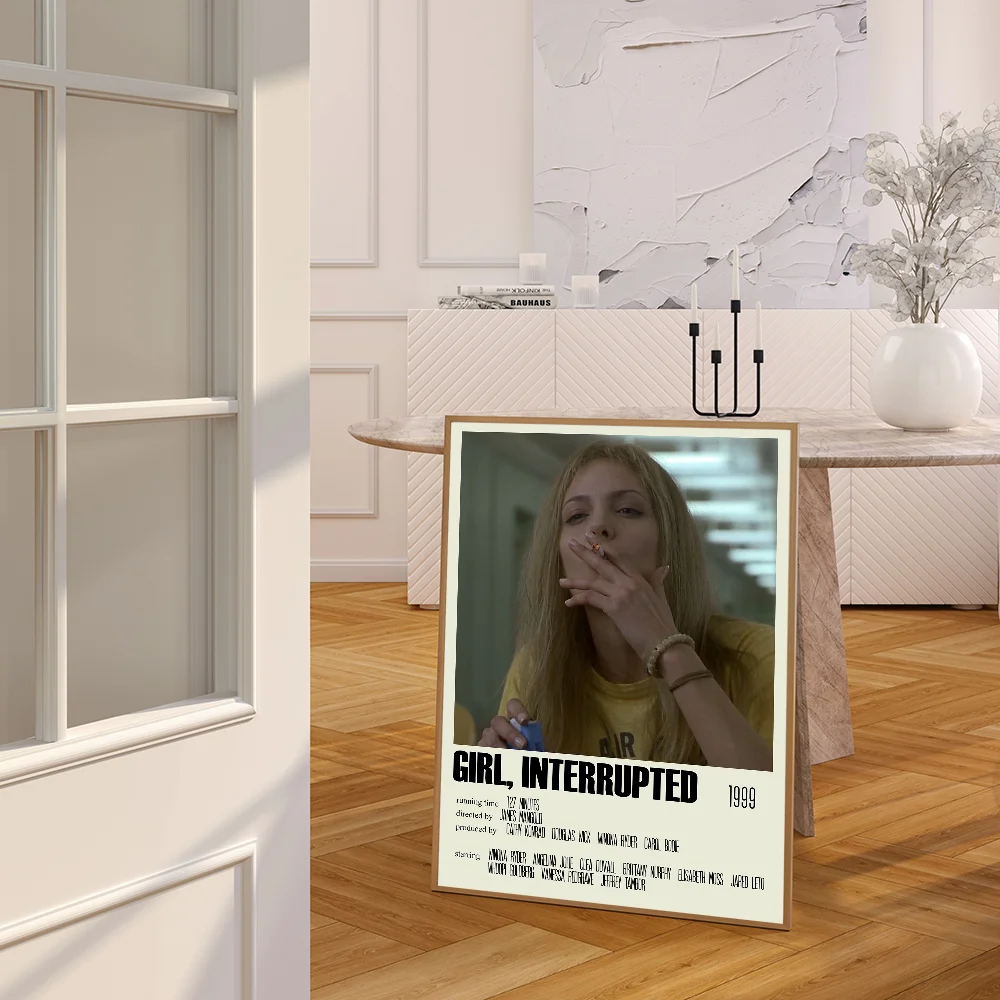 ملصق فني متقطع للفتيات ، ملصقات لاصقة للأفلام ، ملصق ورق كرافت كلاسيكي ، لوحة جدارية ذاتية الصنع ، غرفة ، بار ، مقهى ، جمالي ، 1 * #4