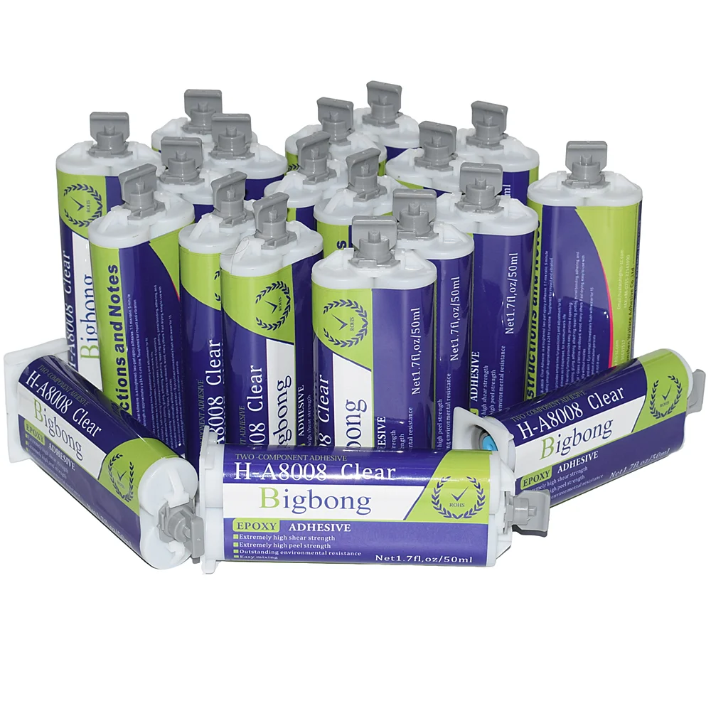

Набор из 20 штук: 50 мл прозрачного двухкомпонентного эпоксидного клея AB (соотношение 1:1) для пистолетов для герметика 50 мл (1:1)