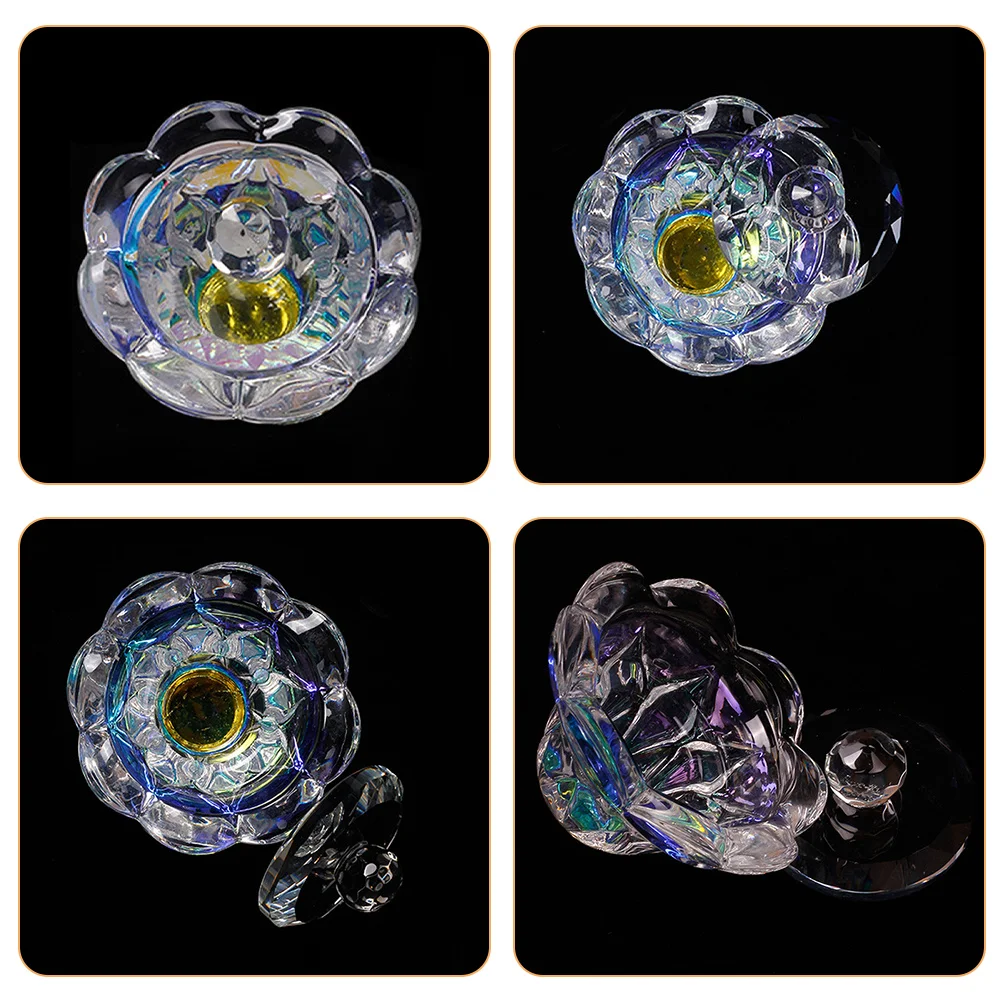 ถ้วยคริสตัลทรงแปดเหลี่ยมสำหรับทำเล็บ 2 ชิ้น วัสดุทนทาน ถ้วยผสมน้ำยาทำเล็บ ถ้วยผสมสำหรับทำเล็บ ถ้วยทรงแปดเหลี่ยมสำหรับงานศิลปะบนเล็บ