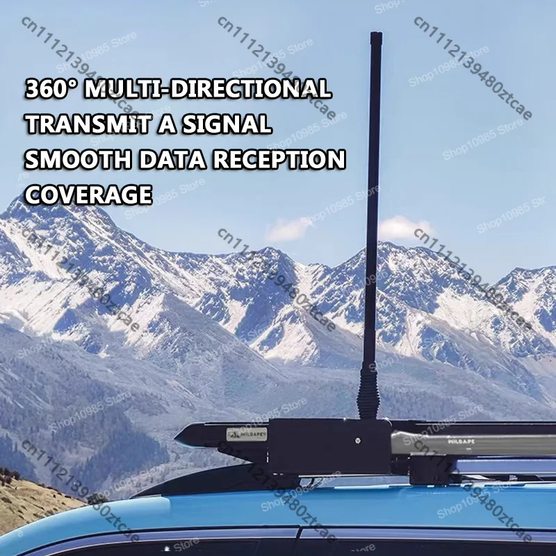 0.7M Thickened Offroad UHF CB Radio Antenna, Universal Modified Bumper Mount Communication Aerial For 4x4 Vehicle