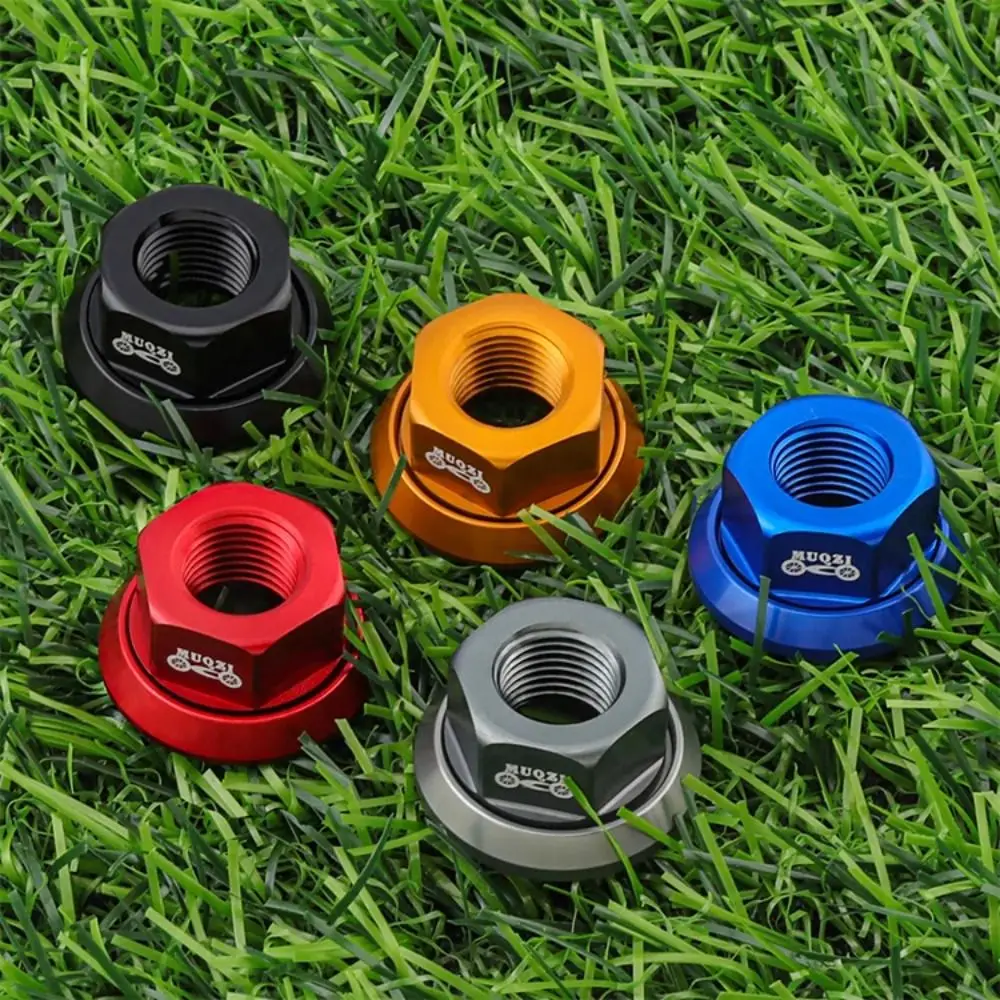 2pcs CNC 3/8 Bicycle Hub Nut M10 High Strength Rear Axle Screw Aluminum Alloy Anodizing Bike Accessories MTB