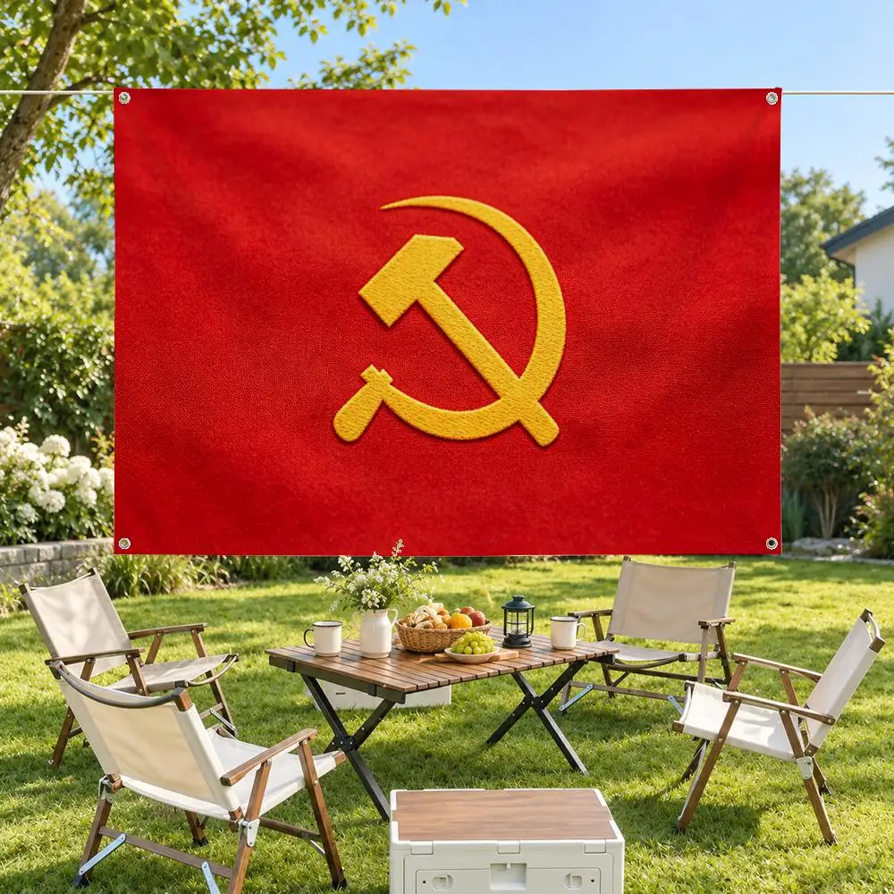 Flag Soviet Union Flag Flags Modern Fabric Banner Pennants Bedroom Garden Party Birthday Wall Ornament Decor