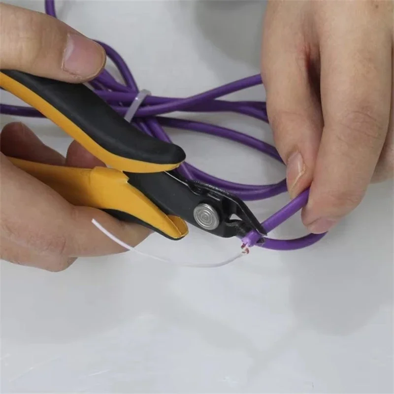 Mini Wire Cutter Diagonal Pliers Small Cutter Electronic Pliers Wires Insulating Rubber Handle Model Hand Tools DIY image 6