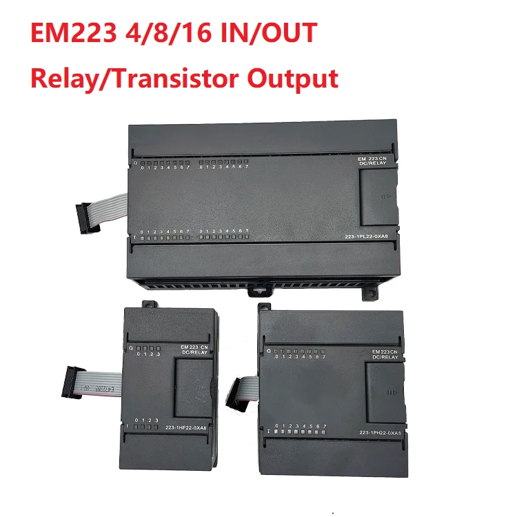 EM223 Digital Expansion Module CPU Controller Compatible With S7-200CN PLC Replacement 4/8/16 In/Out Relay Transistor Output