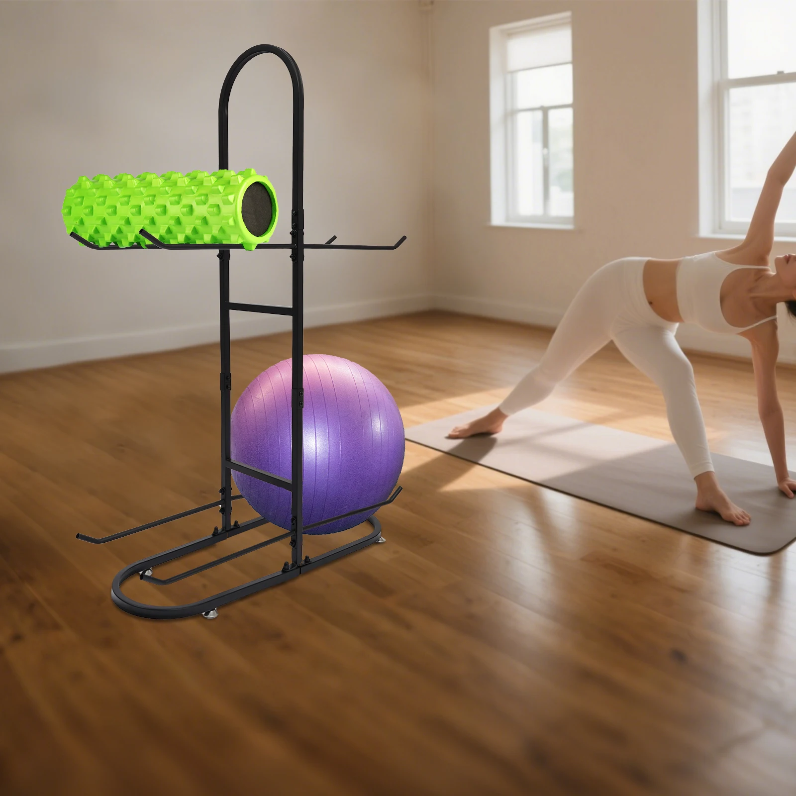 Stabilising Ball Rack, Exercise Ball Holder, Yoga Ball Storage Rack Suitable for Stability Ball