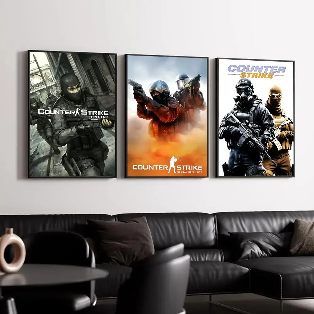 game Counter‑Strike Poster Trendy Classic hot HD Self-Adhesive Waterproof Art Poster Room Decor New Arrival On Sale