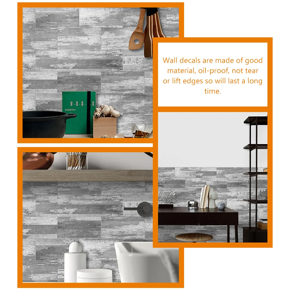 

16 Pcs Brick Wallpaper Self Adhesive Stickers for Bedrooms Decals Kitchen Peel and Decoration