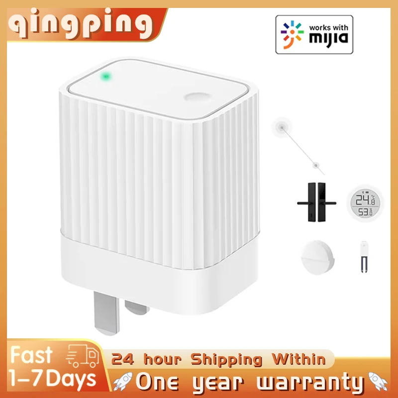 Qingping Bluetooth Gateway Hub Compatible WIFI Remote View Data Sub-Device Smart Linkage Home Device Work With Mi home Mijia APP