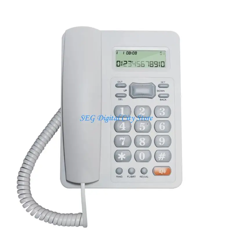 U75B KX 8207CID Corded Landline Telephone With Caller Display Desk Phone For Home And Office Use Not Requie Battery