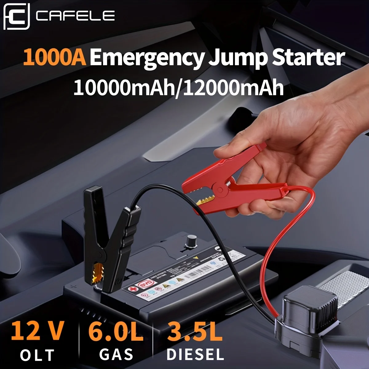 Car jump starter 8000mAh/12000mAh portable automotive car battery charger power bank 12v emergency booster for car