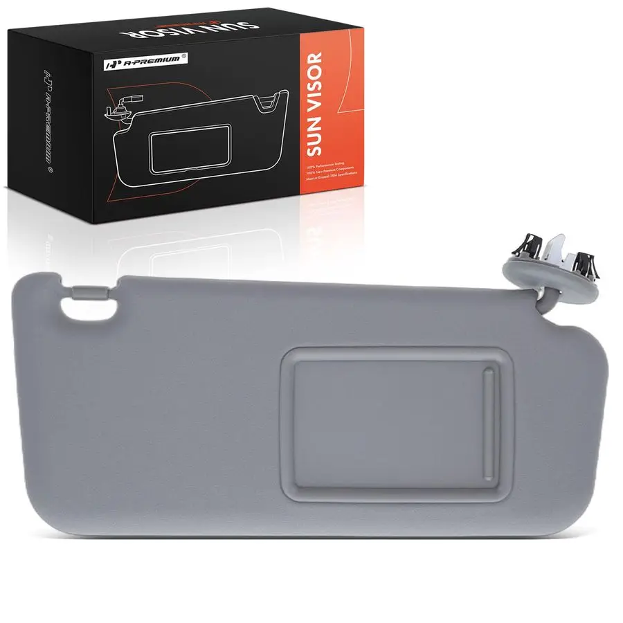 

Passenger Right Side Sun Visor Compatible with Toyota RAV4 20062013 with Vanity Light, with Vanity Mirror, with Sliding Sun Viso