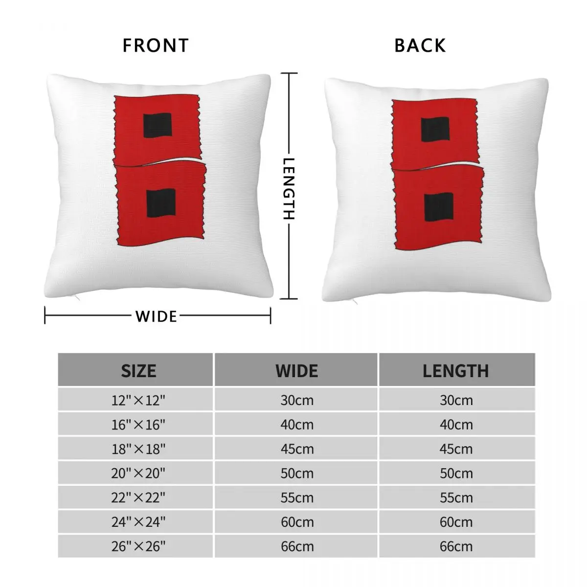 Hurricane Stom Warning Flags Square Pillowcase Polyester Linen Velvet Creative Zip Decorative Home Cushion Case 45x45