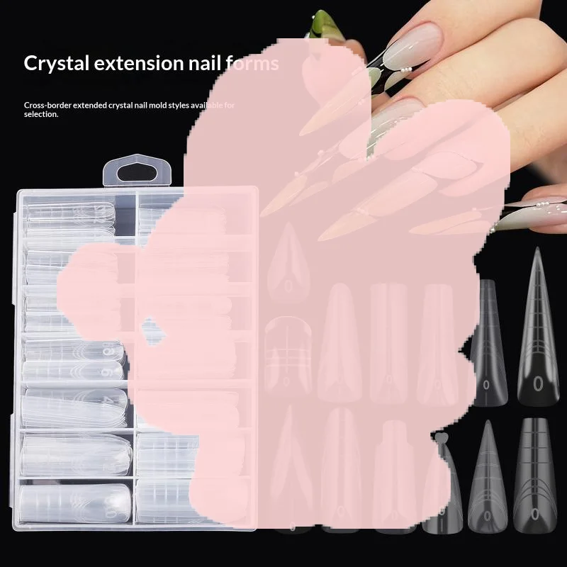 70/140/150Pcs Dual System Nägel Formen Verlängerung Falsche Nagel Tipps Top Formen Für Nägel Gel Gebäude form Kunst Werkzeuge