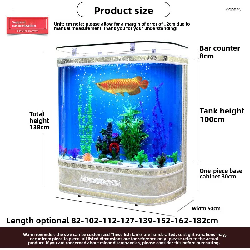 맞춤형 대형 유리 어항, 친환경 해양어 전시용 현대식 - Marine Aquarium Live 리뷰 및 가격
