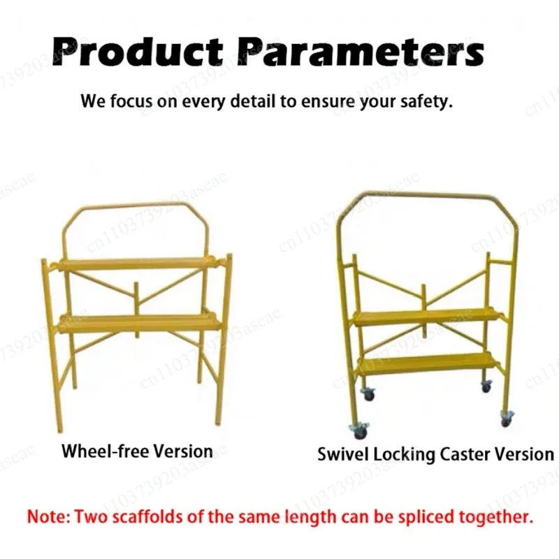 Removable and Portable Folding Scaffold Universal Folding Scaffolding Construction and Construction Equipment Height-adjustable
