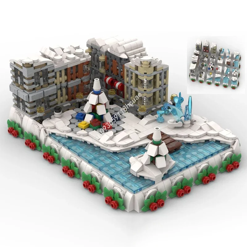 1612pcs MOC Nanomodular Advent Calendar Building Blocks Christmas Gift Interactive STEM Educational Kit for Creative Builder