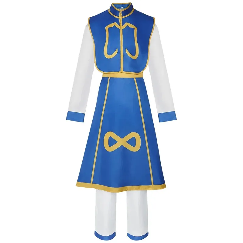 2025 yiyi Anime x Hunter Kurapika Cosplay Costume wig Unisex Pants Vest Halloween Carnival Party Outfits