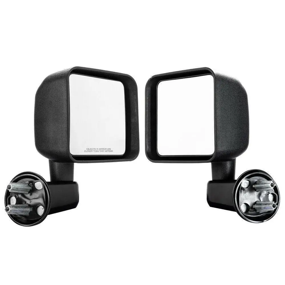 Pair Side Manual Mirrors For 2016 Jeep Wrangler Sport Sport Utility 2-Door 3.6L