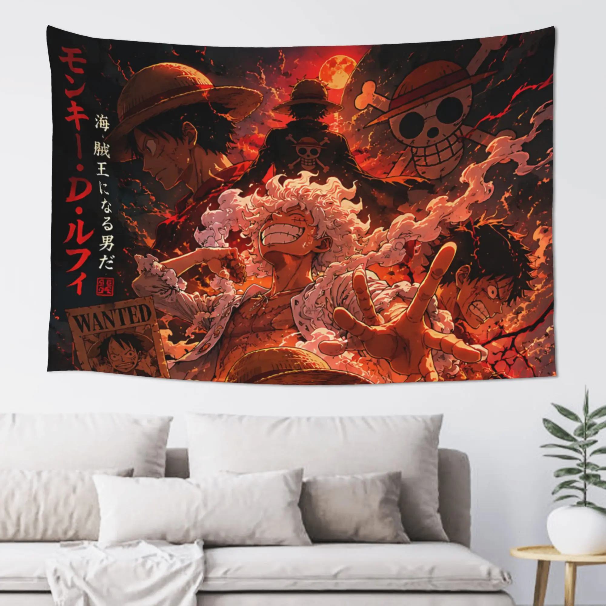 Cutecore Anime One Pieces Tapestry Bedroom Decoration  Wall Hanging Blanket Tapestry Cool Stuff For Room
