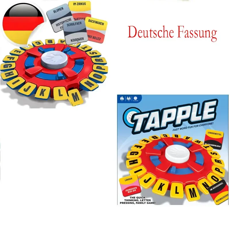 New Deutsch Word Game Fast - paced Family Board Game the Quick Thinking letter Press tapple Games version en español