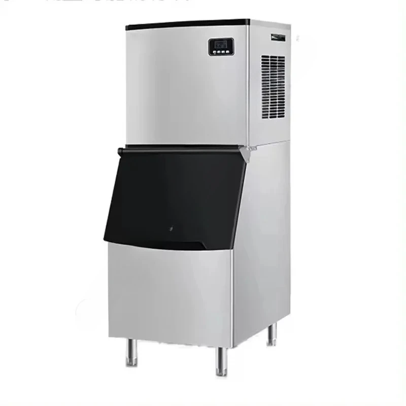 Ice Cube Maker Machine 250-350kg/Day Stainless Steel Ice Maker Machine Home Appliance for Bar Restaurant