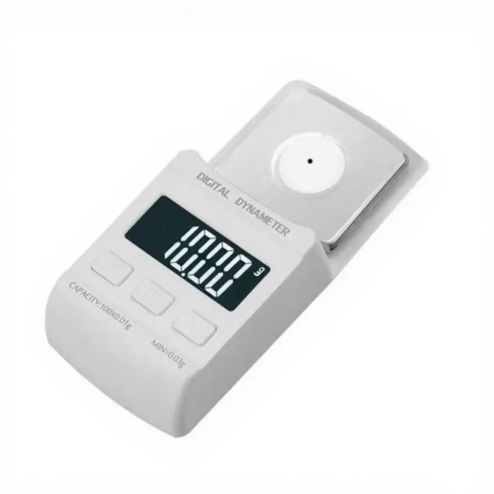 

Small Size Digital Turntable Force Scale Backlight Design Portable Stylus Force Gauge Black Color LCD Screen