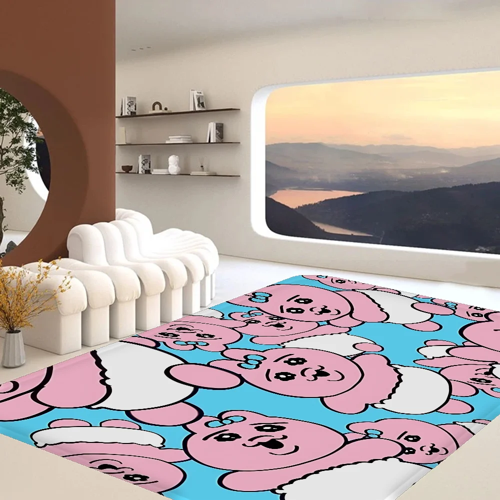 

Kawaii O-Opanchu Usagi Floor Mat Anti-slip Absorb Water Long Strip Cushion Bedroon Mat Alfombra