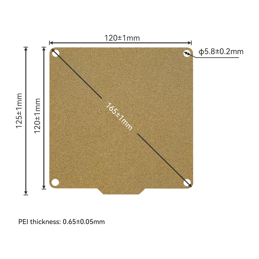 Double Sided PEI Sheet 120*120mm Magnet platform For Easy Threed X1 K1 K7 K9 K2PLUS X2PLUS 3D Printer Accessories