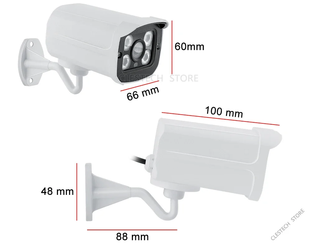 Metal Real 1200TVL HD cctv Camera Waterproof IP66 Outdoor Security IR-CUT 4Led Array Infrared 30m Night Vision security vidicon