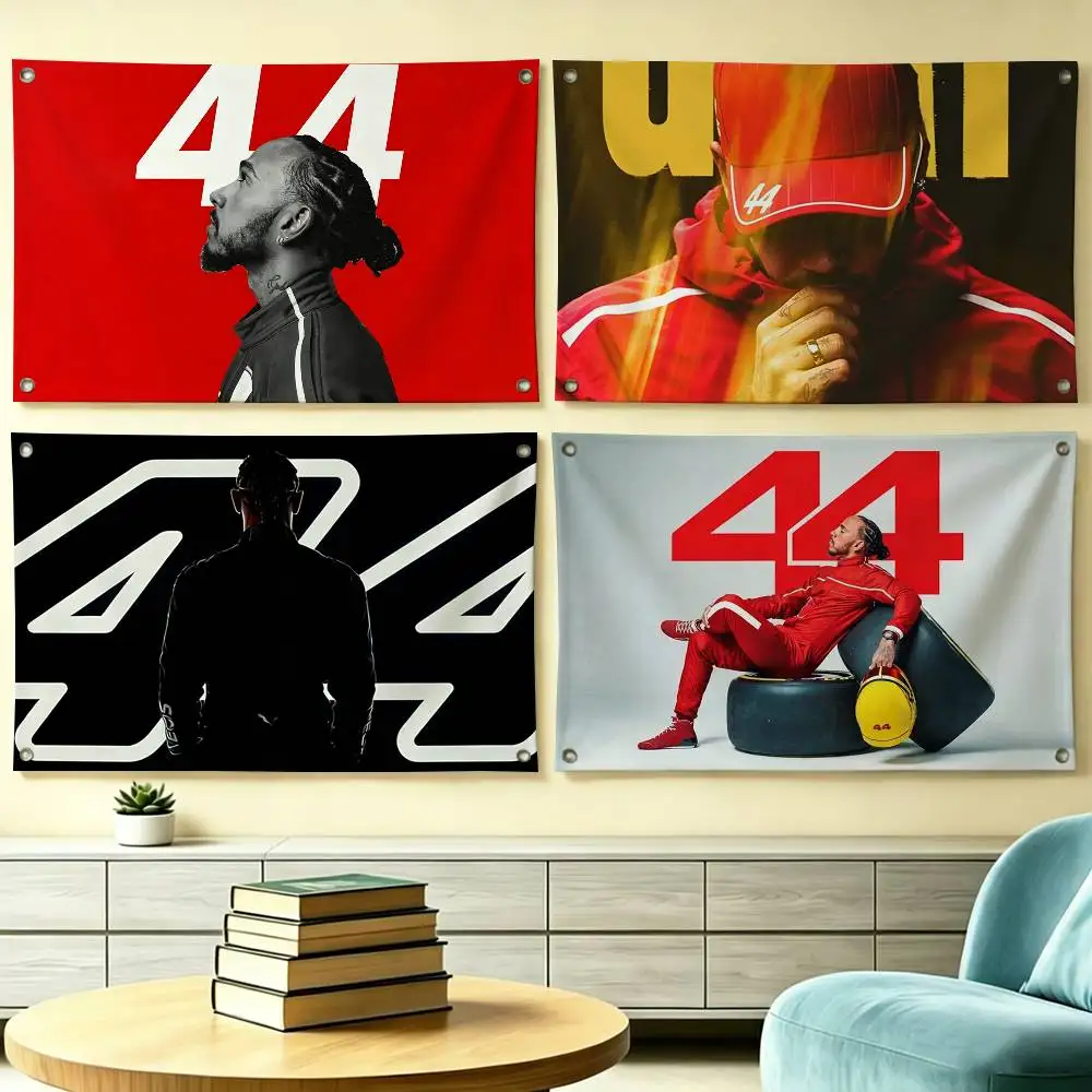 Racer L-Lewis Hamilton 44 Flag Suitable For Party Club Outdoor Interior Wall Decoration Banner Fans Gift