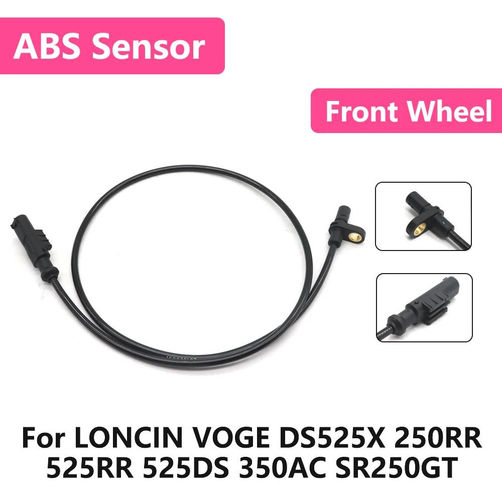 

For LONCIN VOGE DS525X 250RR 525RR 525DS 350AC SR250GT Motorcycle Front Wheel Signal ABS Wheel Speed Sensor Wire Silicone