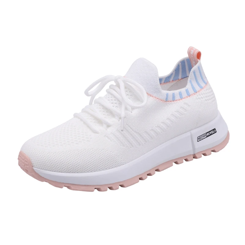 

Women's Sneaker Pink Shoes Female Casual Tennis Sport Gym Outdoor High Top Running Shoes Mesh Breathable Zapatillas Mujer 2023