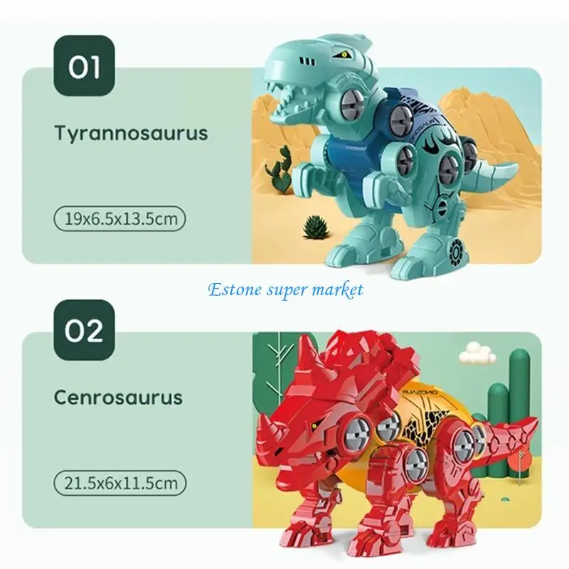090B لعبة الديناصور التفاعلية للأطفال مع أداة تعليمية للعب لعبة الطاولة المضحكة أفضل هدية للوازم الداخلية/الخارجية #3