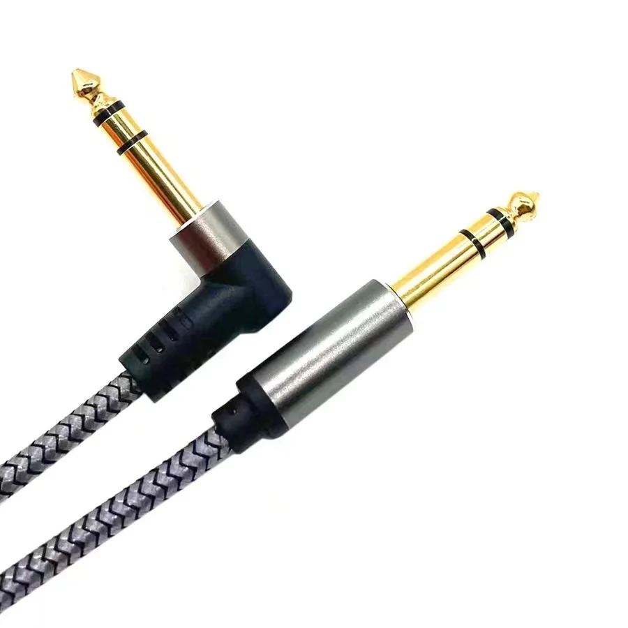 6.35mm to 6.35mm Guitar Cable, 0.3/0.5/1/2/3/5m Professional Wire Amp Cable Instrument Cable for Electric Guitar