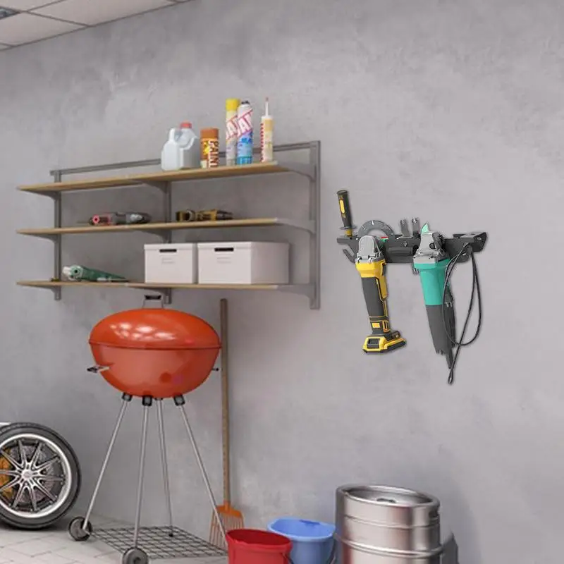 Angle Grinder Storage Rack Space-Saving Angle Grinder Holder Tool Polisher Holder Sturdy Neat Storage Efficient for Workshop