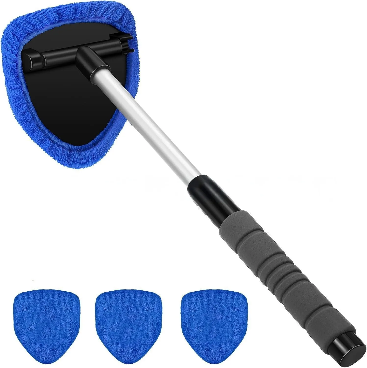 2026 New Car Windshield Cleaning Brush Set Microfiber Telescopic Window Glass Cleaner Car Window Cleaner Window Scraping Mist
