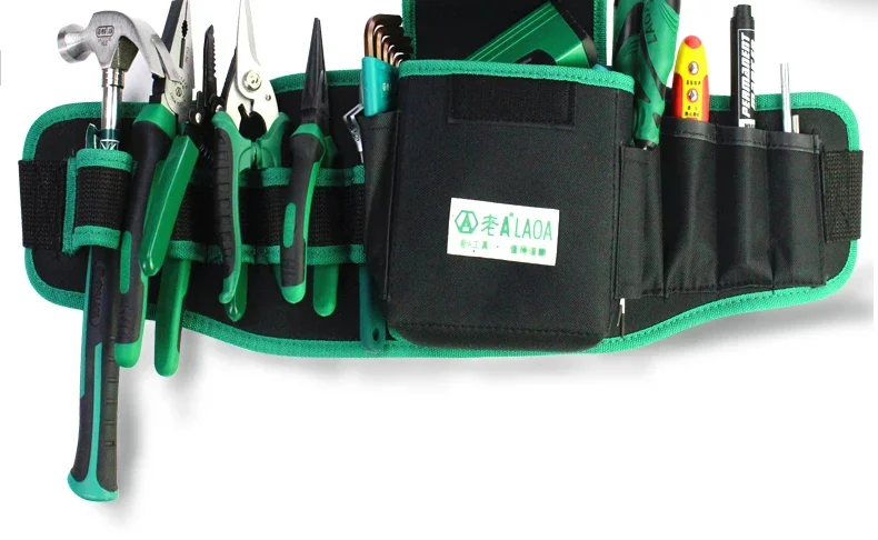 

Double-layer thickened woodworking tool fanny pack Multifunctional maintenance electrician fanny pack Toolkit