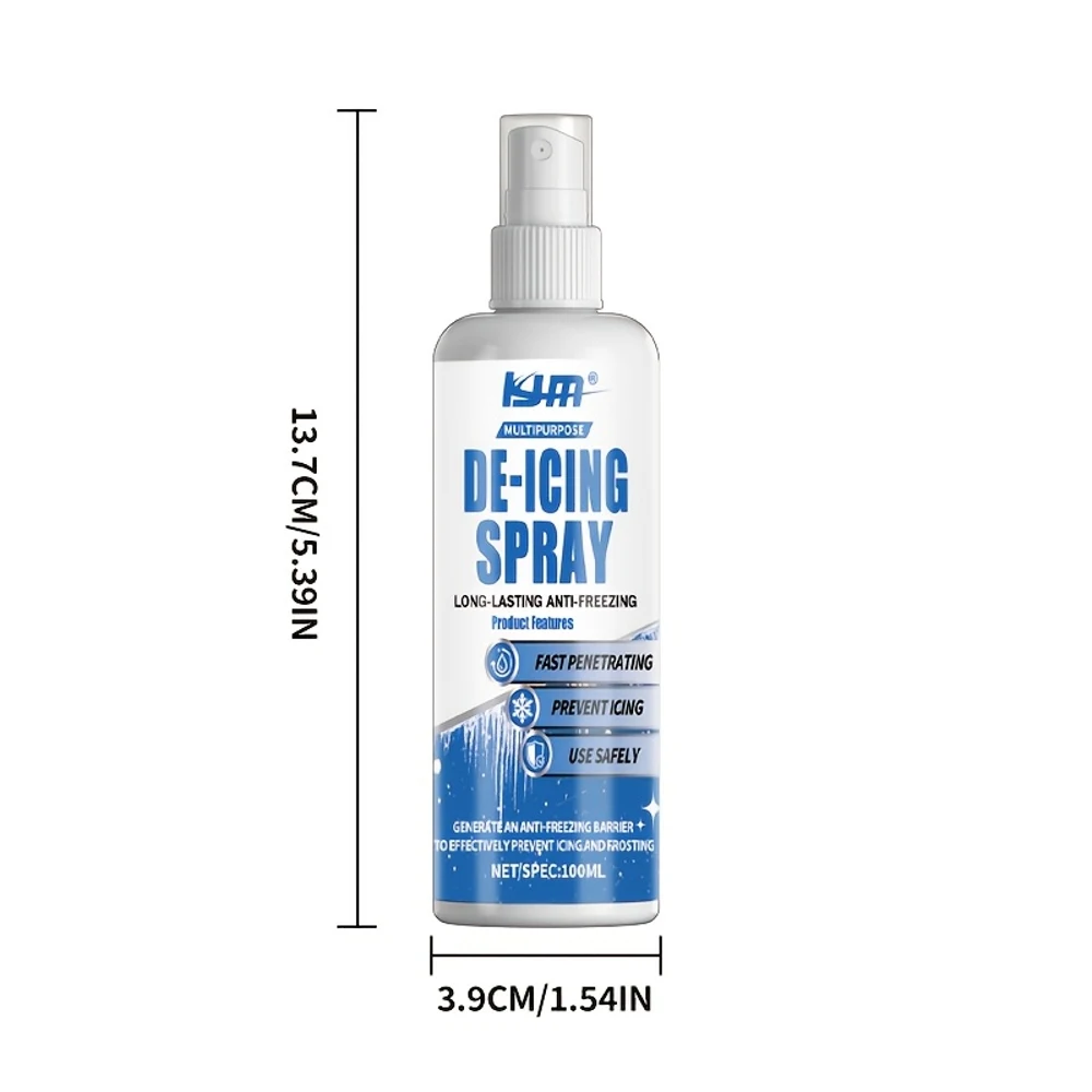 1pc KJM Refrigerator and Freezer De-Icer Quick-Acting Snow and Frost Removal Solution One Spray Melts Ice and Prevents Re-Freezi