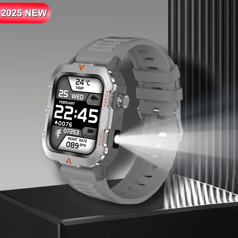 

Новинка 2024 года, мужские спортивные умные часы, экран 1,71, кислород в крови, Bluetooth-разговорные часы, мультиспортивные светодиодные фонарики, уличные умные часы