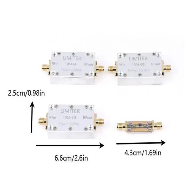0dBm 10dBm 20dBm PIN Diode RF Limiter SMA Connector 10M 6GHz Small Volume for Communication Equipment and RF Testing