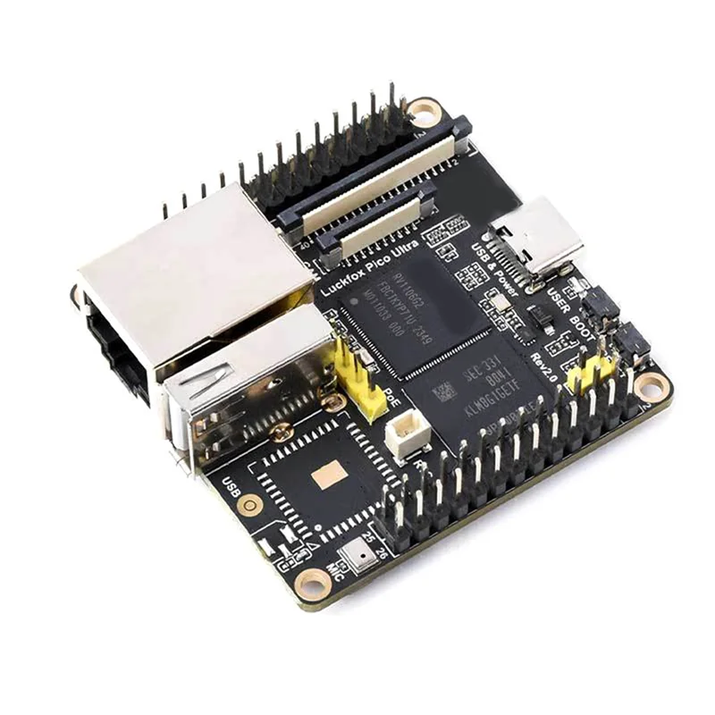 

For Luckfox Pico Ultra Development Board RV1106 Micro Linux Motherboard, 8GB EMMC No-WIFI-With-POE
