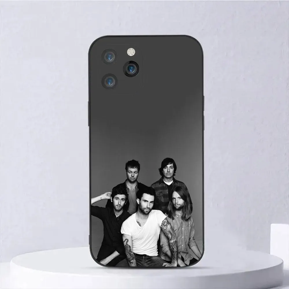 Band M-Maroon 5 Phone Case For iPhone 15,14,13,12,11,Plus,Pro Max,XS,X,XR,SE,Mini,8,7 Soft Silicone Black Cover