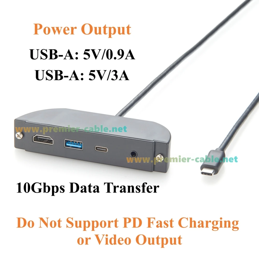 screw-mount-usb-c-hub-4-in-1-multiport-adapter-4k@60hz-hdmi-10gbps-usb-a-usb-c-data-port-35mm-audio-headphone-microphone