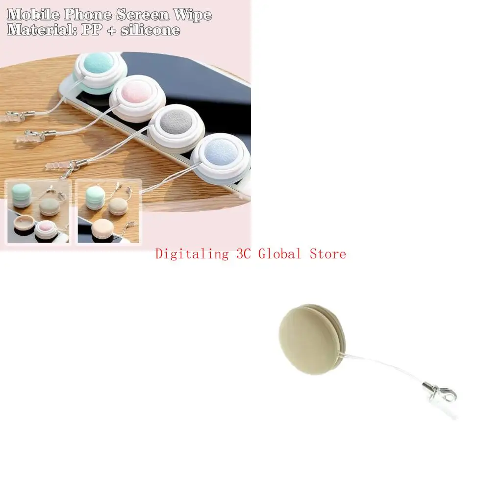 Macaron Phone Screen Cleaning, Macaron Phone Camera Screen Wipe Screen Cleaning Ball Cloth Leds Cleaner