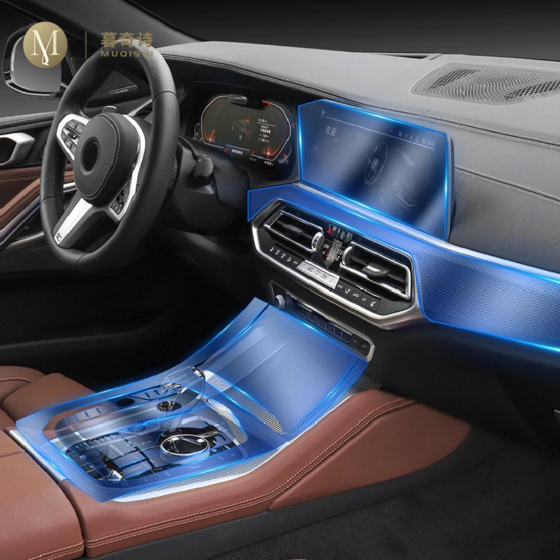 

Пленка для защиты салона автомобиля для BMW G06 X6 2020-2023, Защитная пленка для фортепиано, прозрачная самоклеящаяся пленка из ТПУ для краски, установка против царапин
