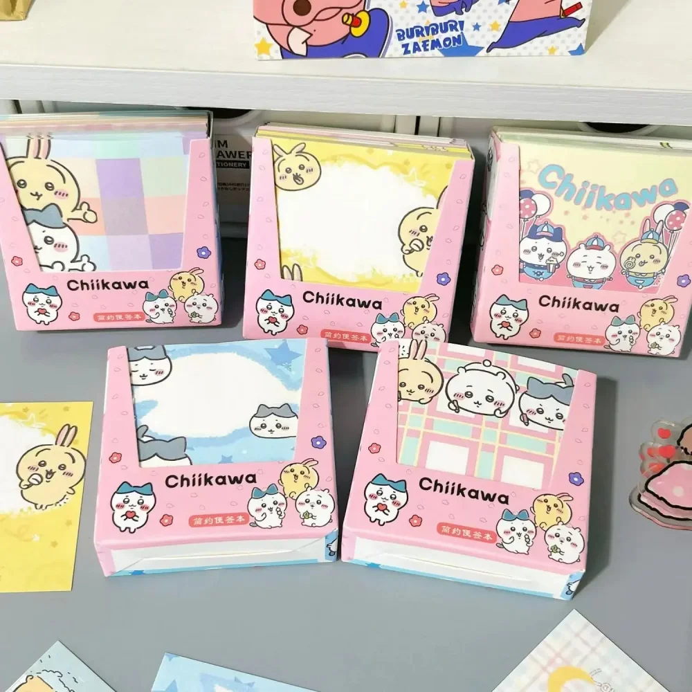 

200 шт./кор. Chiikawa Hachiware антипригарные липкие заметки для студентов стационарные мультяшные Usagi офисный блокнот школьные канцелярские товары