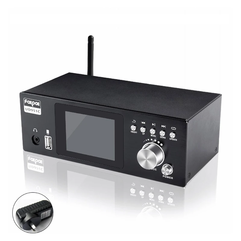 Imagem -02 - Decodificadores Dsd Ud951c Wirelesss5.0 Entrada de Fibra Óptica Coaxial Suporte Pcm 384khz Suporte 32bit 15m Distância de Transmissão