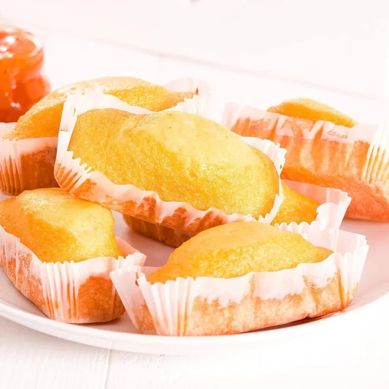 1000PCS Baking Cups Oval Cake Paper Tray Grease Proof Cupcake Liners Boat Shape Baking Cups Muffin Cups for Balls Cupcakes